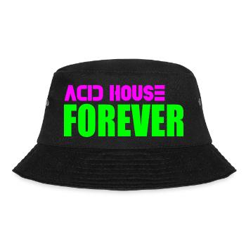 Acid House für immer - Bucket Hat - Schwarz - Vorne - Lela (165cm)