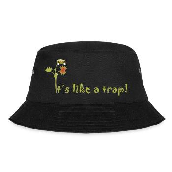 Karnivoren Pflanze - Bucket Hat - Schwarz - Vorne - Lela (165cm)