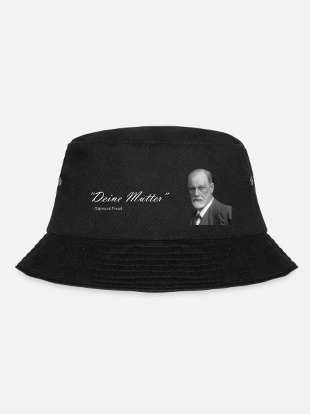 " Deine Mutter " Sigmund Freud - Bucket Hat - Schwarz
