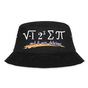and it was delicious, math lover Mathefan - Bucket Hat - black - Front - Lela (165cm)