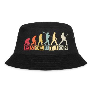 Human Evolution Guitar Band Retro Vintage - Bob - noir - Devant - Lela (165cm)