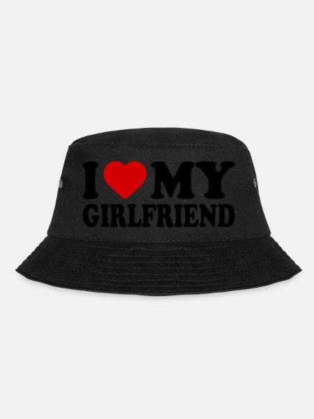 I love my girlfriend - Bucket Hat - Schwarz