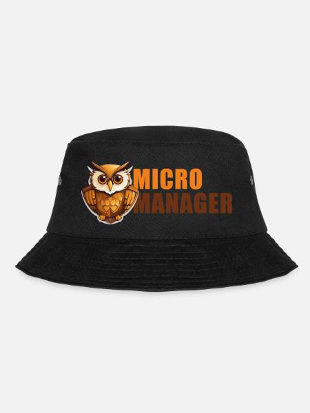 Micro Manager - Bucket Hat - black