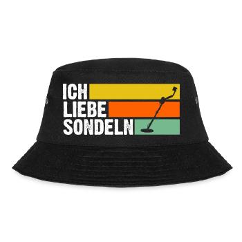 Sondeln Sondel Sondengänger Sondler - Bucket Hat - Schwarz - Vorne - Lela (165cm)