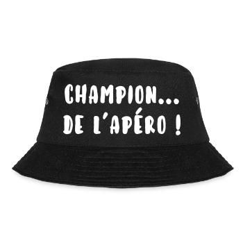 Champion de l’apéro - Bob - noir - Devant - Lela (165cm)