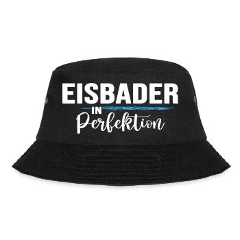 Eisbaden Eisbader im Eisbad Winterbaden - Bucket Hat - Schwarz - Vorne - Lela (165cm)