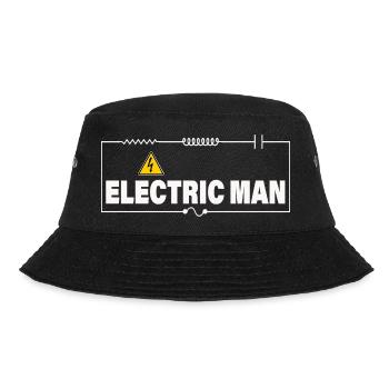 ELECTRIC MAN - Bucket Hat - black - Front - Lela (165cm)