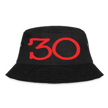 30. 30 YEARS. 30th ANNIVERSARY. 30TH ANNIVERSARY. - Bucket Hat - black - Front - Lela (165cm)