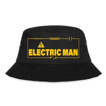 ELECTRIC MAN - Bucket Hat - black - Front - Lela (165cm)