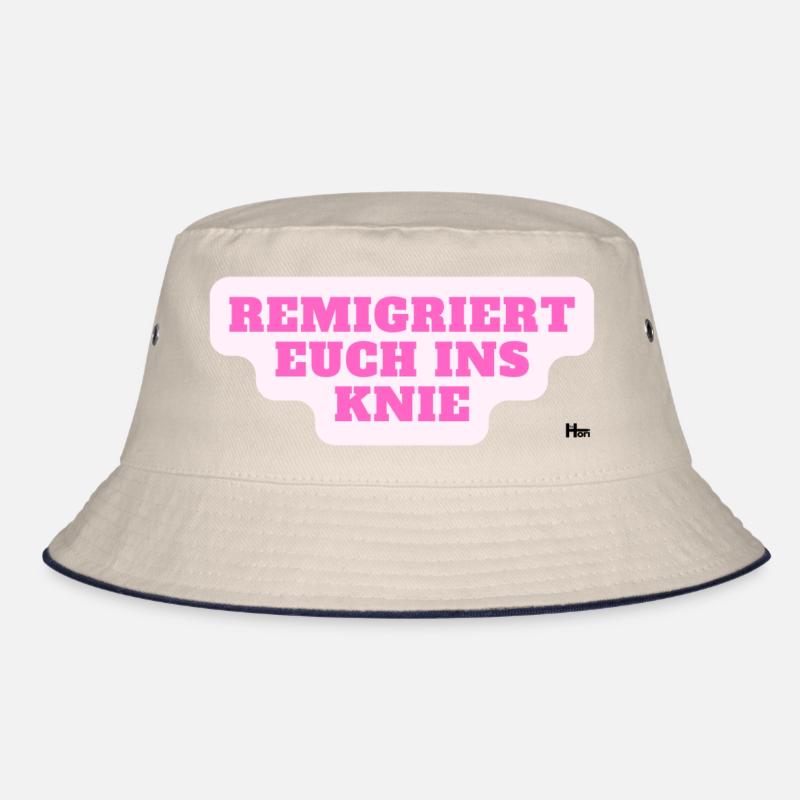 Remigriert euch ins Knie Bucket Hat