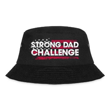 Strong Dad Challenge - Bucket Hat - black - Front - Lela (165cm)
