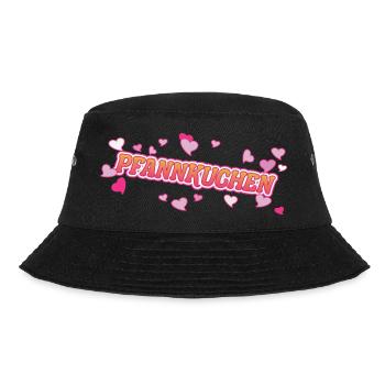 Pfannkuchen Liebe Design für den Eierkuchen Fan - Bucket Hat - Schwarz - Vorne - Lela (165cm)