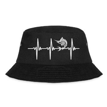 Herzschlag für Marline Schwertfische - Bucket Hat - Schwarz - Vorne - Lela (165cm)