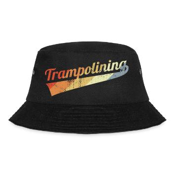 Vintage Trampoline Jumping - Bucket Hat - black - Front - Lela (165cm)