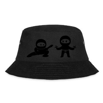 ninjas comic - Bucket Hat - Schwarz - Vorne - Lela (165cm)