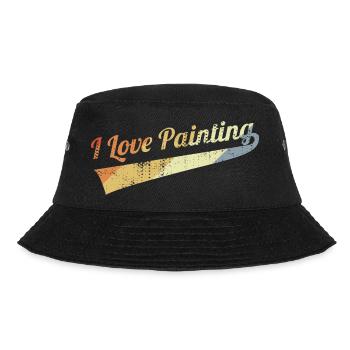 I Love Painting - Bucket Hat - Schwarz - Vorne - Lela (165cm)