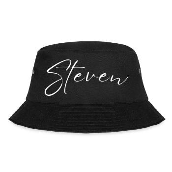 T-shirt Cadeau pour hommes avec le nom Steven - Bob - noir - Devant - Lela (165cm)