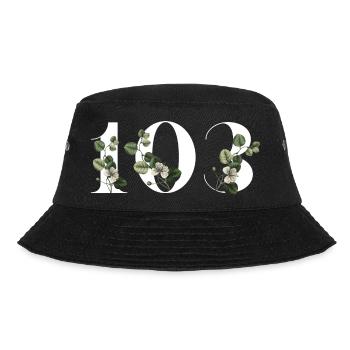 Numéro 103 floral vert - 103e anniversaire floral - Bob - noir - Devant - Lela (165cm)