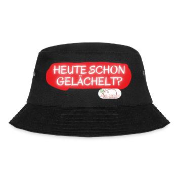 Heute schon gelächelt 2 - Bucket Hat - Schwarz - Vorne - Lela (165cm)
