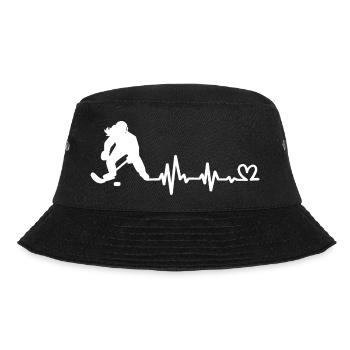 Eishockey Eishockeyspielerin - Bucket Hat - Schwarz - Vorne - Lela (165cm)
