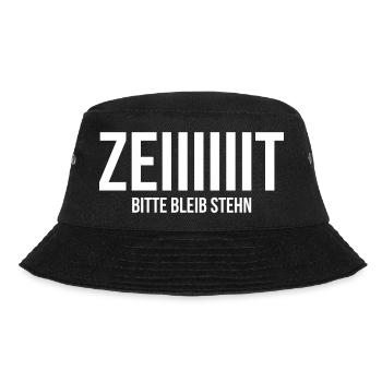 Zeit - Bucket Hat - Schwarz - Vorne - Lela (165cm)