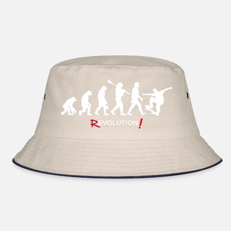 Revolution - Evolution Man with Fun Twist 1 Bucket Hat