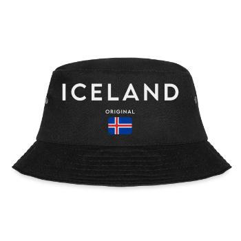 Flag of Iceland, Icelandic pride - Bucket Hat - black - Front - Lela (165cm)