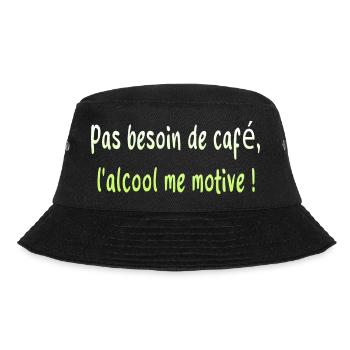 Daddy Humor Joke Fermented Grape Funny - Bucket Hat - black - Front - Lela (165cm)