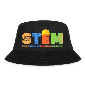 Science Technology Engineering Mathematics - Bucket Hat - black - Front - Lela (165cm)