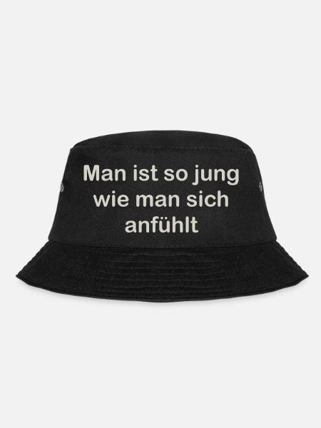 Man ist so jung - Bucket Hat - Schwarz