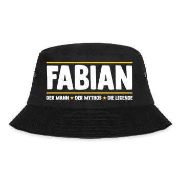 Fabian - Bucket Hat - Schwarz - Vorne - Lela (165cm)