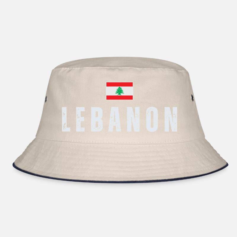 Stolzer Libanese, Flagge des Libanon Bucket Hat