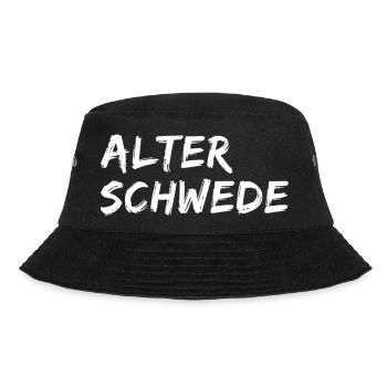 Alter Schwede Lustiger Ausdruck Spruch - Bucket Hat - Schwarz - Vorne - Lela (165cm)