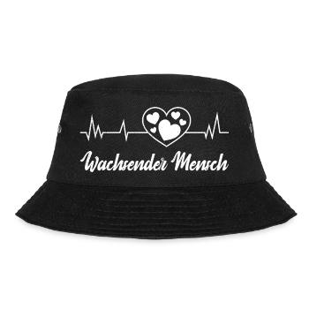 Expectant mother GROWING HUMAN Funny - Bucket Hat - black - Front - Lela (165cm)