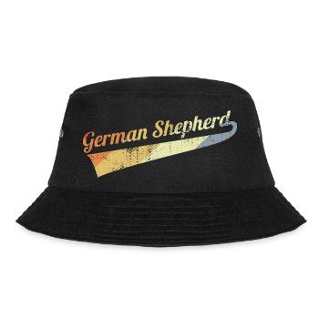 Vintage German Shepherd - Bucket Hat - black - Front - Lela (165cm)