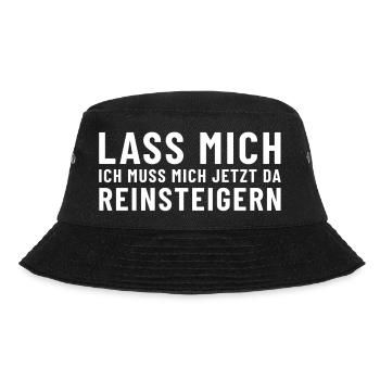 Leave me alone, I need to get worked up about this now. - Bucket Hat - black - Front - Lela (165cm)