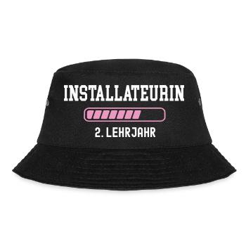 Plumber training 2 year apprenticeship second year - Bucket Hat - black - Front - Lela (165cm)