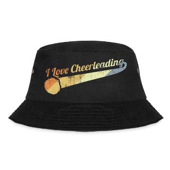 I Love Cheerleading - Bucket Hat - black - Front - Lela (165cm)