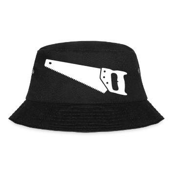 Hand Saw Fox Tail Wood Clean - Bucket Hat - black - Front - Lela (165cm)