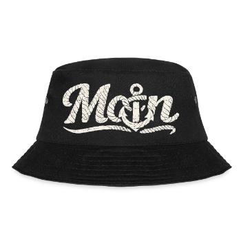 Moin Anker Küsten Design - Bucket Hat - Schwarz - Vorne - Lela (165cm)