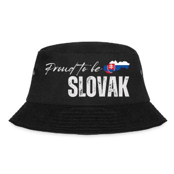 Stolzer Slowake, ich liebe die Slowakei - Bucket Hat - Schwarz - Vorne - Lela (165cm)