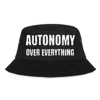 Autonomie über alles Neurodivergente PDA-Geschenk - Bucket Hat - Schwarz - Vorne - Lela (165cm)