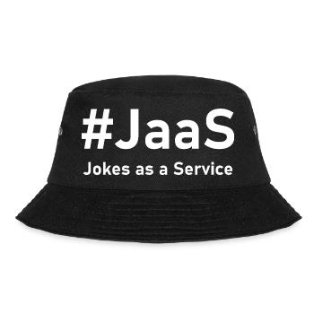 JaaS – Jokes as a Service | Funny IT saying - Bucket Hat - black - Front - Lela (165cm)