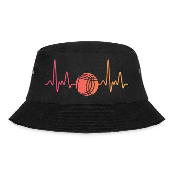 Spiel Pétanque Spieler Ball - Bucket Hat - Schwarz - Vorne