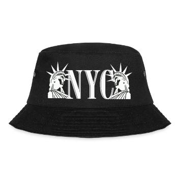 NYC Liberty Monogram Silhouette - Bucket Hat - Schwarz - Vorne
