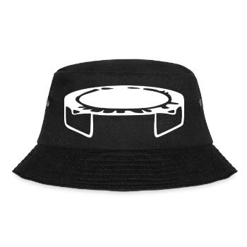 Trampolin springen Geschenk - Bucket Hat - Schwarz - Vorne