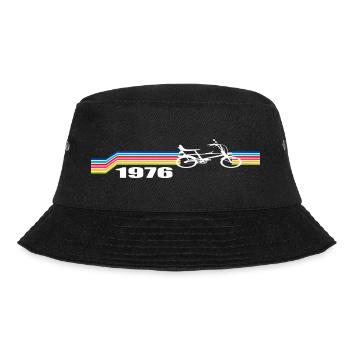 Bonanzarad Retro Design - Bucket Hat - Schwarz - Vorne - Lela (165cm)