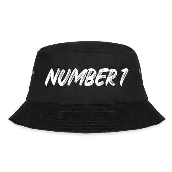 Number 1 - one - first - first - 1 - number 1 - Bucket Hat - black - Front - Lela (165cm)