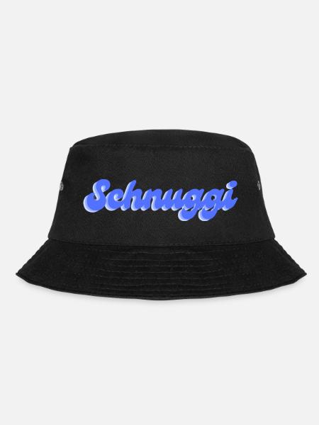 Schnuggi in blau - Bucket Hat - Schwarz