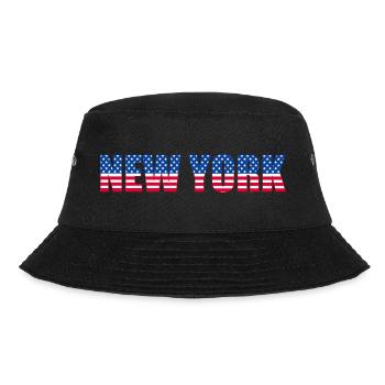 NEW YORK Flag - Bucket Hat - black - Front - Lela (165cm)